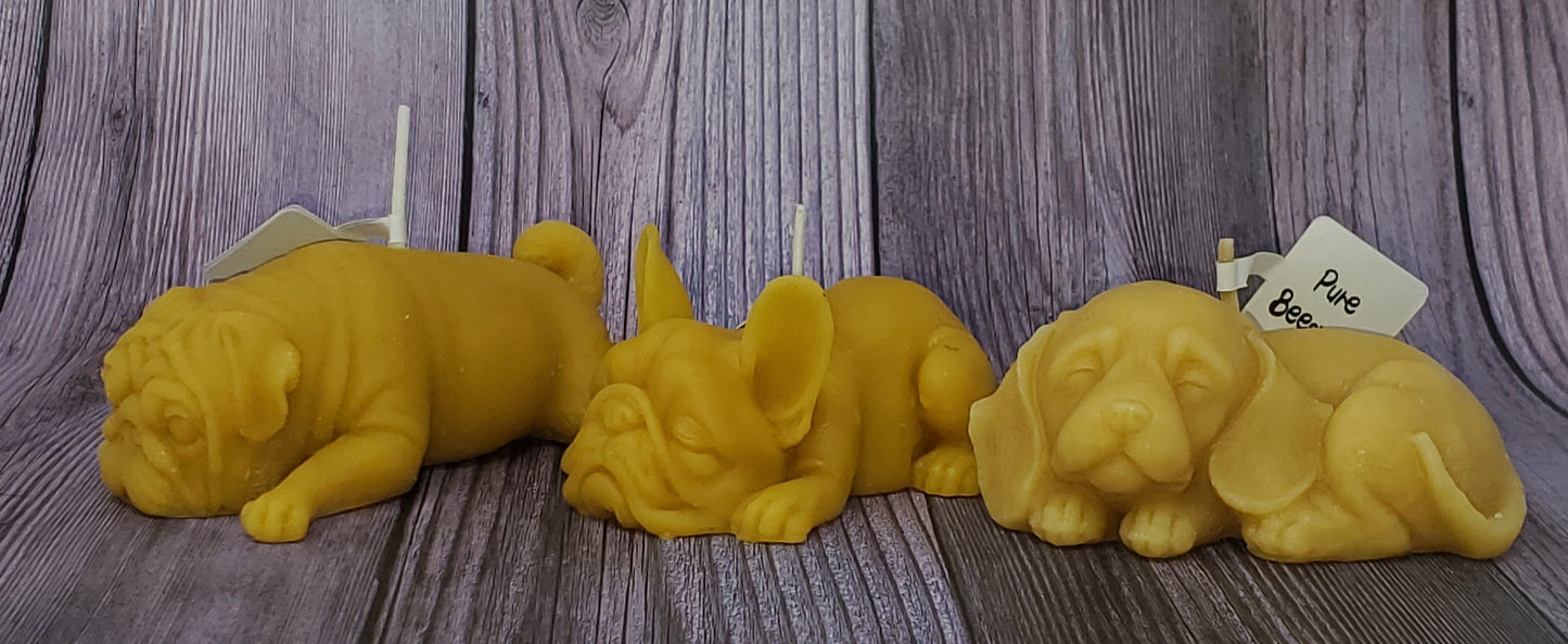 Beeswax Dog Candles - Erikas Crafts