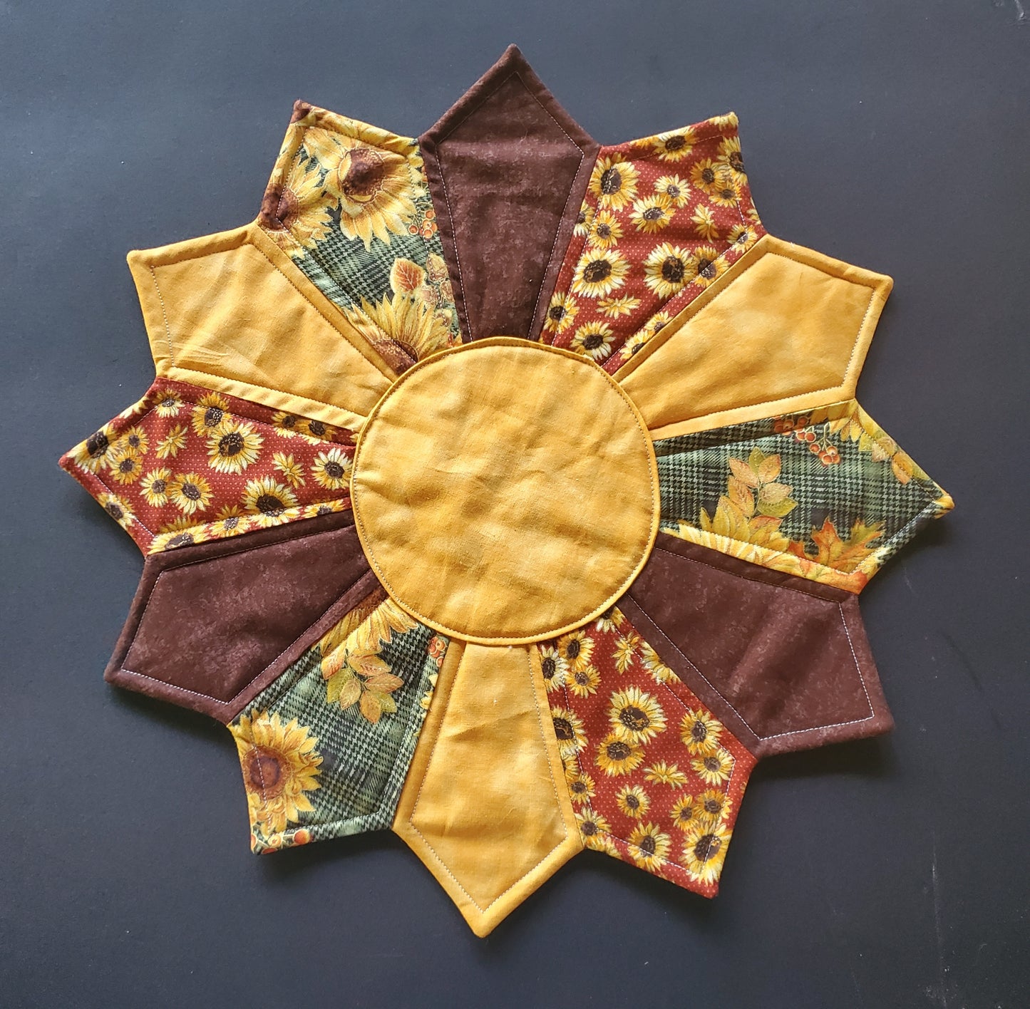 Fabric Candle Wreath Centerpieces
