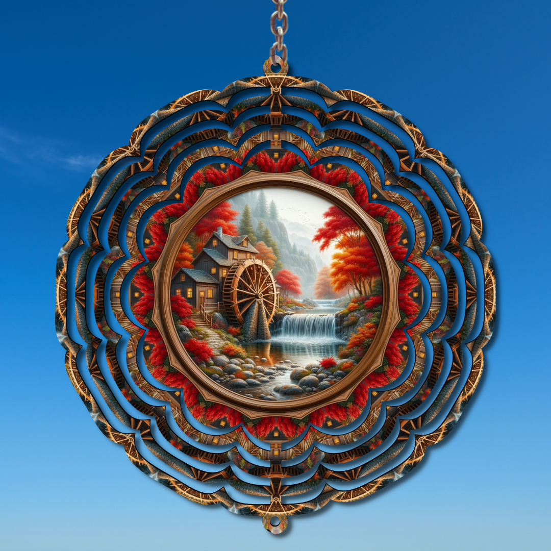 Autumn Water Wheel Wind Spinner