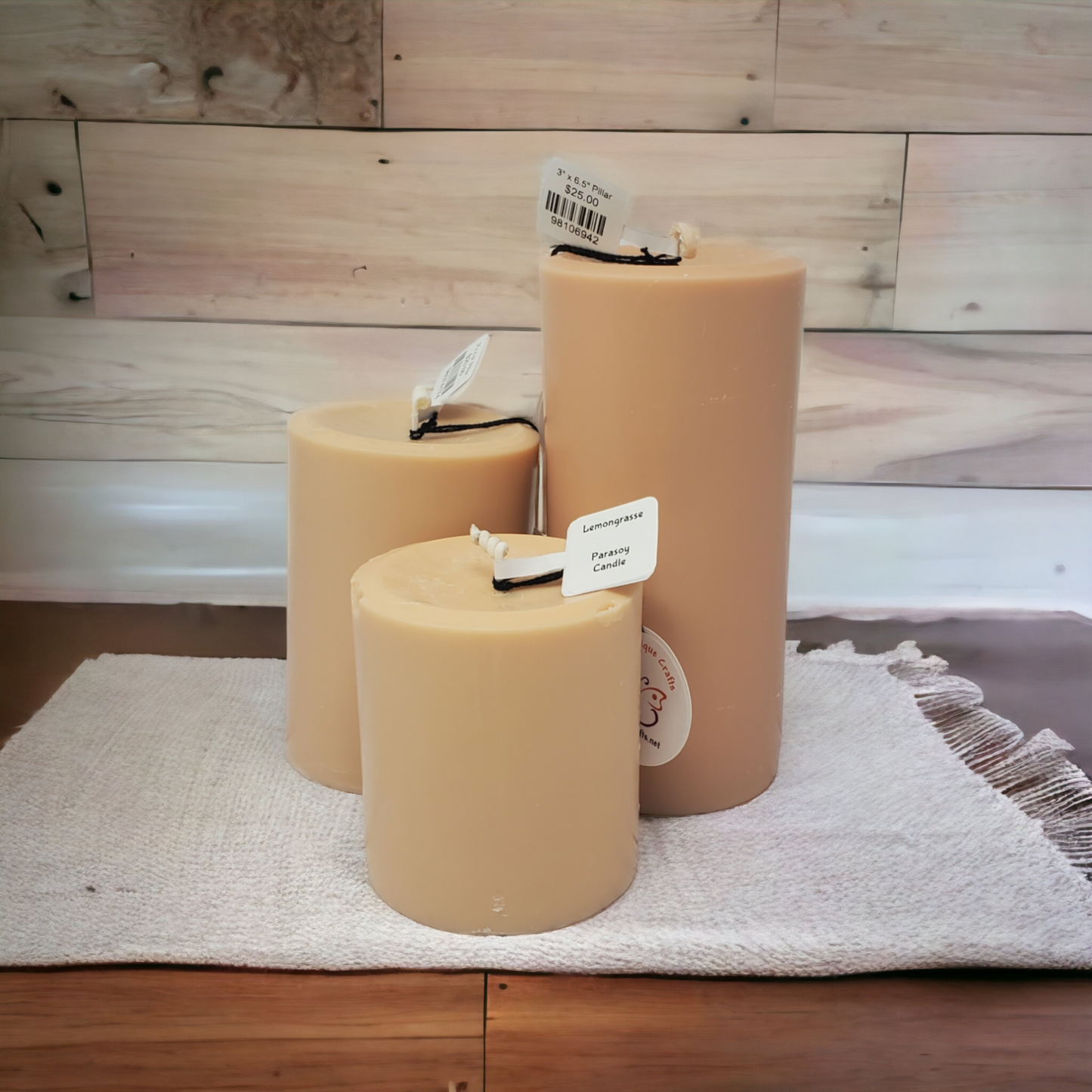 3" x 6.5" Pillar Candles