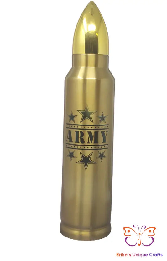 Army Stars Bullet Thermos - Erikas Crafts