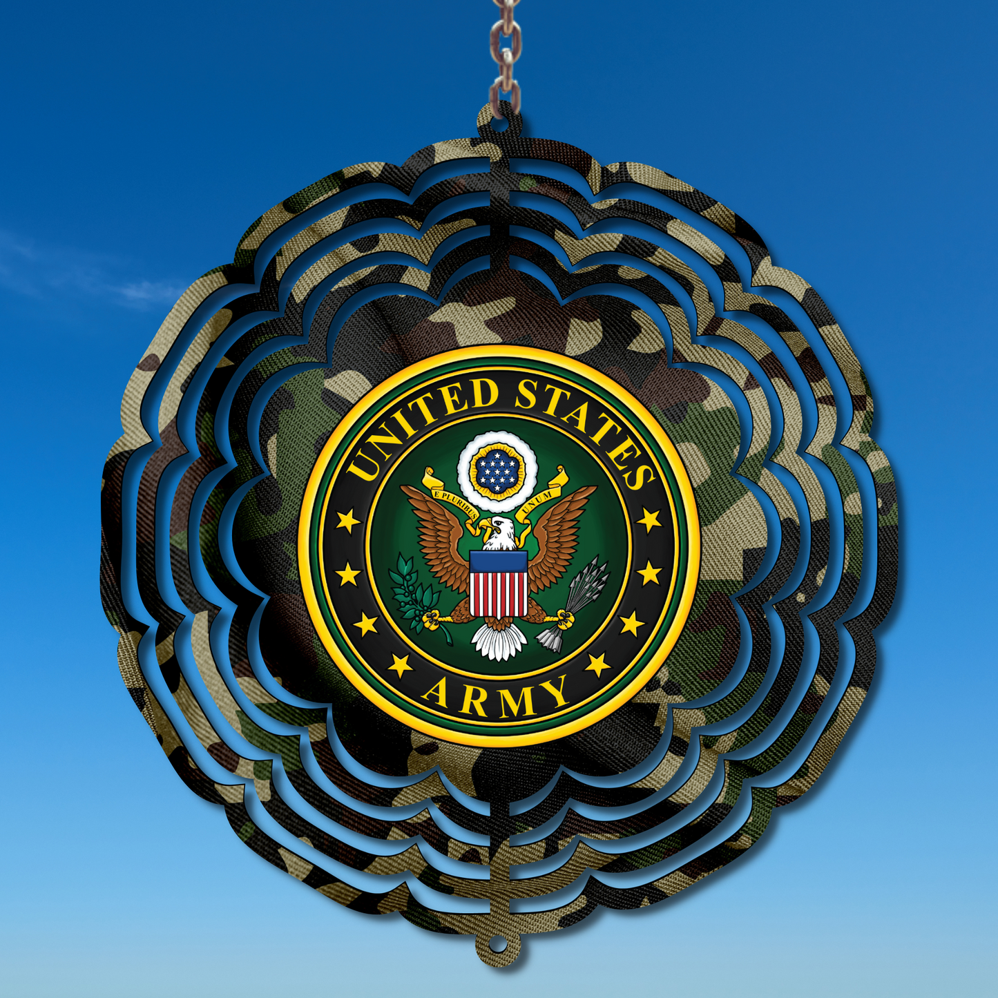 Army Camo Wind Spinner