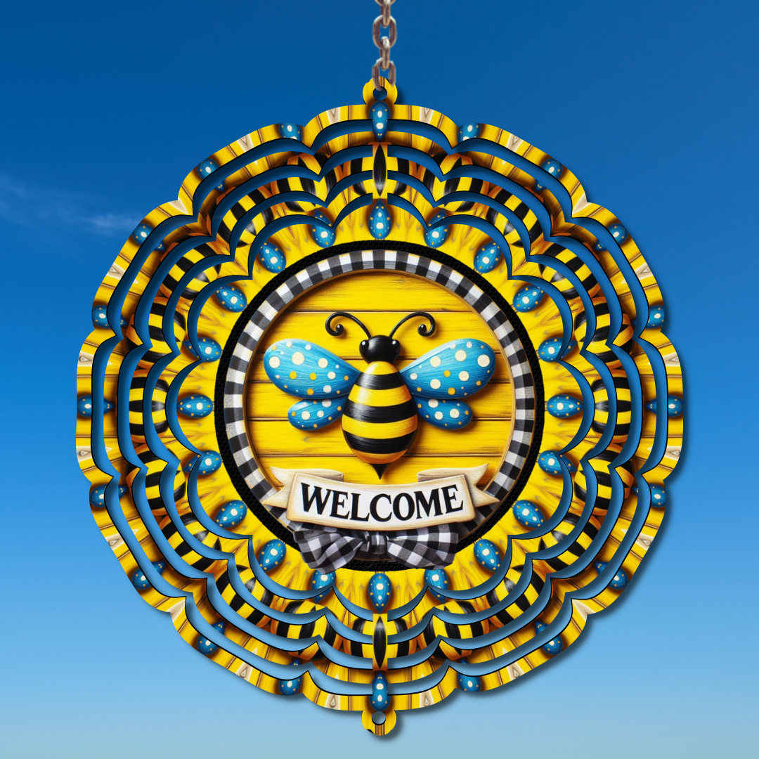 Bumblebee Welcome Wind Spinner