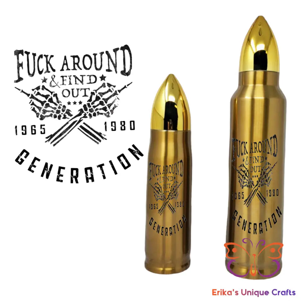 FAFO Gen X Bullet Thermos Tumbler Bullet Thermos