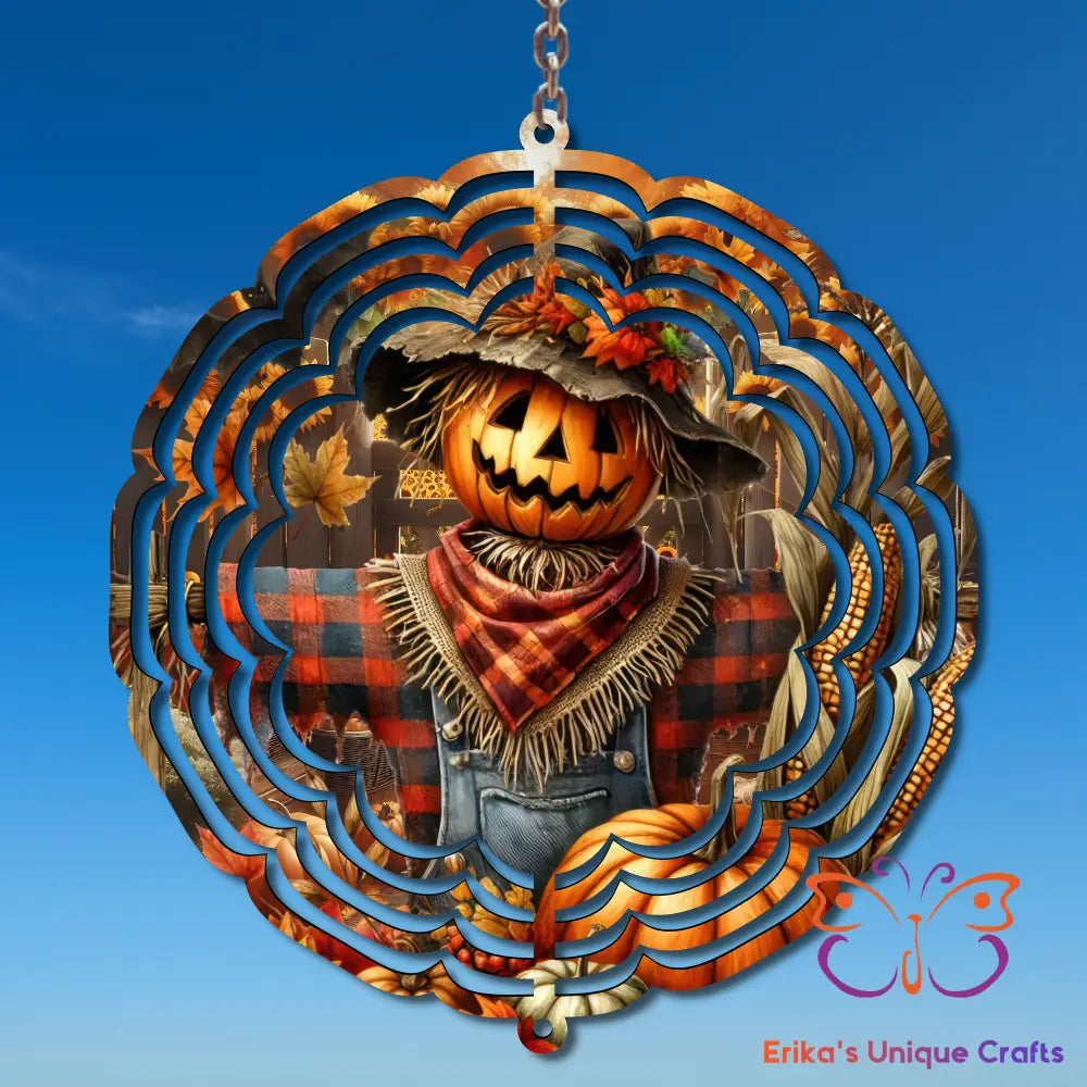 Fall Harvest Scarecrow Wind Spinner Wind Spinner