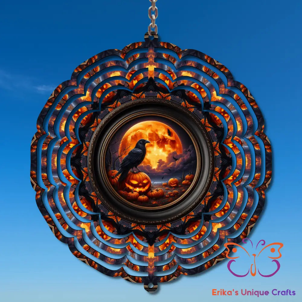 Halloween Raven Wind Spinner Wind Spinner