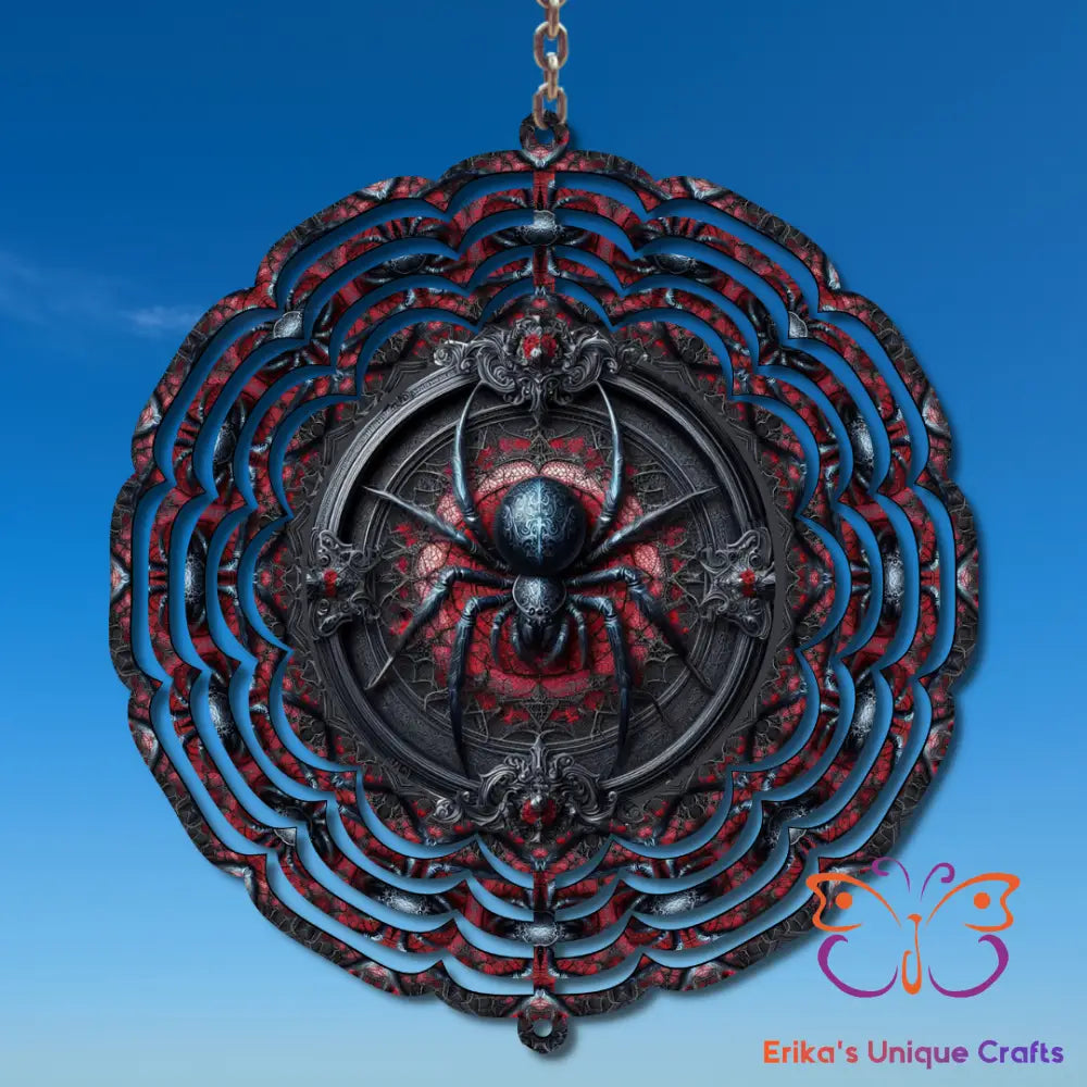Halloween Spider and Web Wind Spinner Wind Spinner