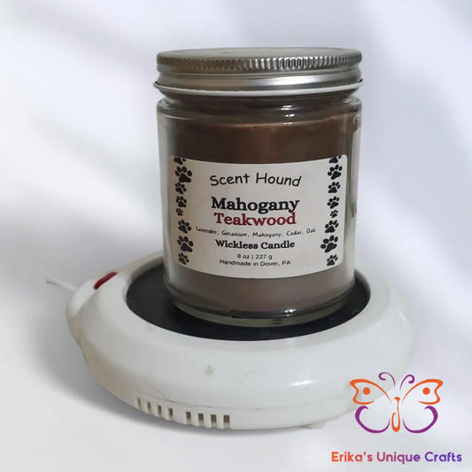 Mahogany Teakwood Melt Jar Wax Melt Jar