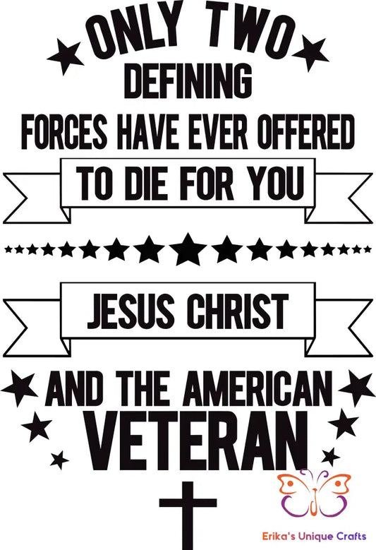 Only Two Defining Forces Veteran Bullet Thermos Bullet Thermos