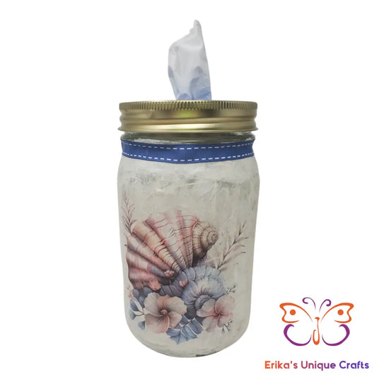 Pastel Seashells Mason Jar Mason Jar