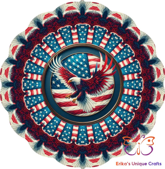 Patriotic Eagle Wind Spinner Wind Spinner