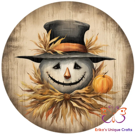 Primitive Scarecrow Hanging Door Sign Door Sign