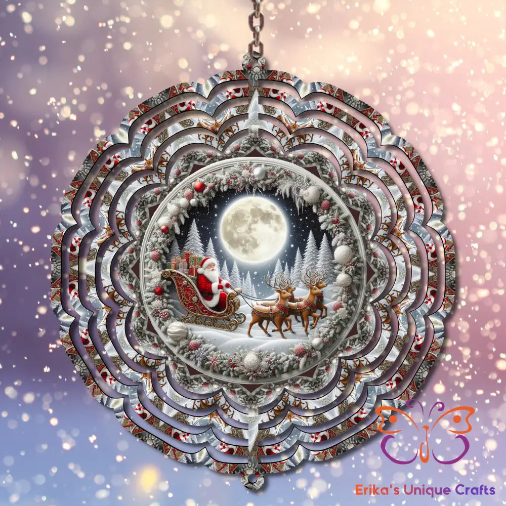 Santa Sleigh Wind Spinner Wind Spinner