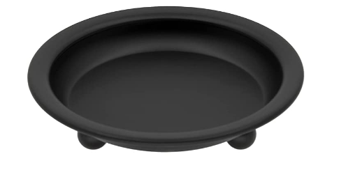 Matte Black Iron Candle Plate