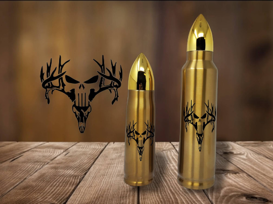 Punisher Buck Skull Bullet Thermos