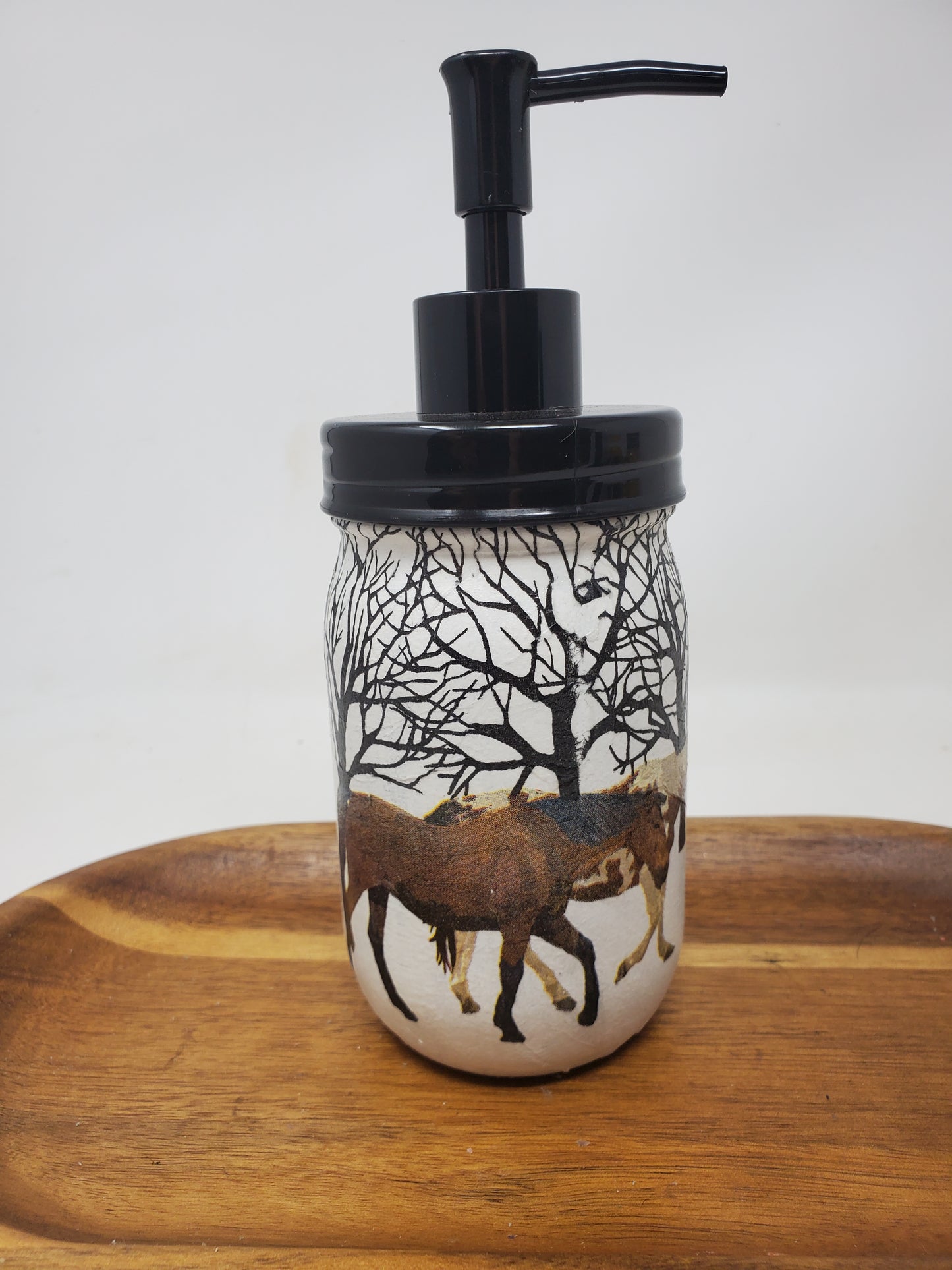 Winter Horses Soap Dispenser