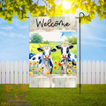 2 Cows Garden Flag