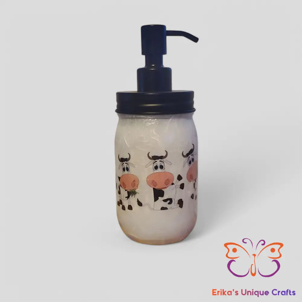3 cows Mason Jar Soap Dispenser Mason Jar