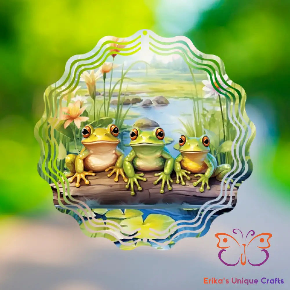 3 Wise Frogs Wind Spinner Wind Spinner