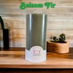 3’’ x 6.5’’ Pillar Candles - Balsam Pine/Green/Beeswax