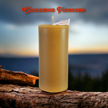 3’’ x 6.5’’ Pillar Candles - Cinnamon