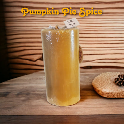 3’’ x 6.5’’ Pillar Candles - Pumpkin Pie