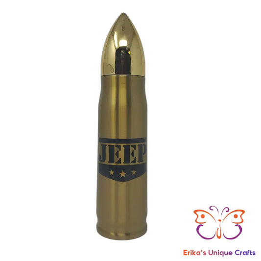 Jeep 3 Stars Bullet Thermos - Erikas Crafts