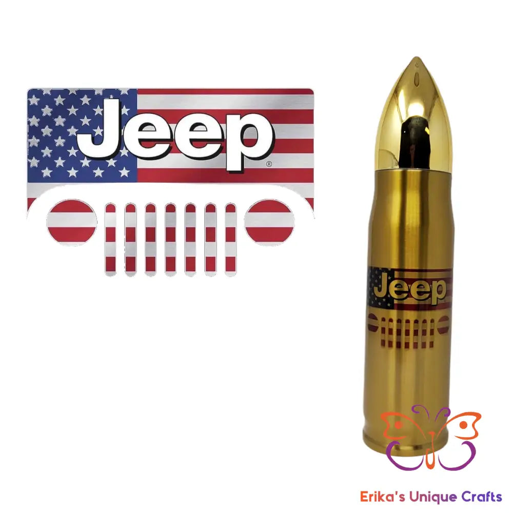 4x4 Windshield Flag Bullet Thermos Bullet Thermos