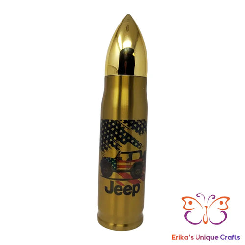 4x4 Wrangler American Flag Bullet Thermos Bullet Thermos
