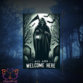 All Are Welcome Here Reaper Garden Flag - Garden Flag