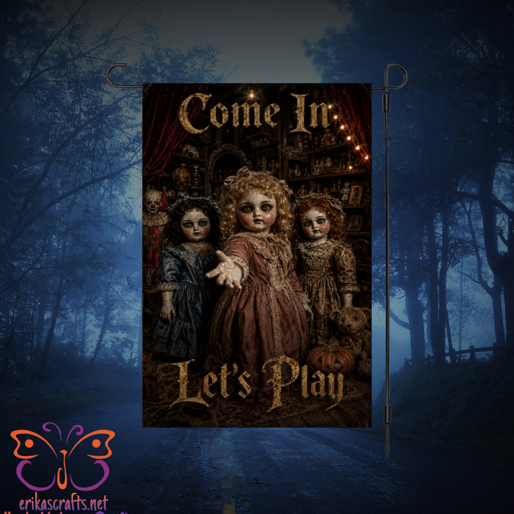 Come and Play Halloween Garden Flag