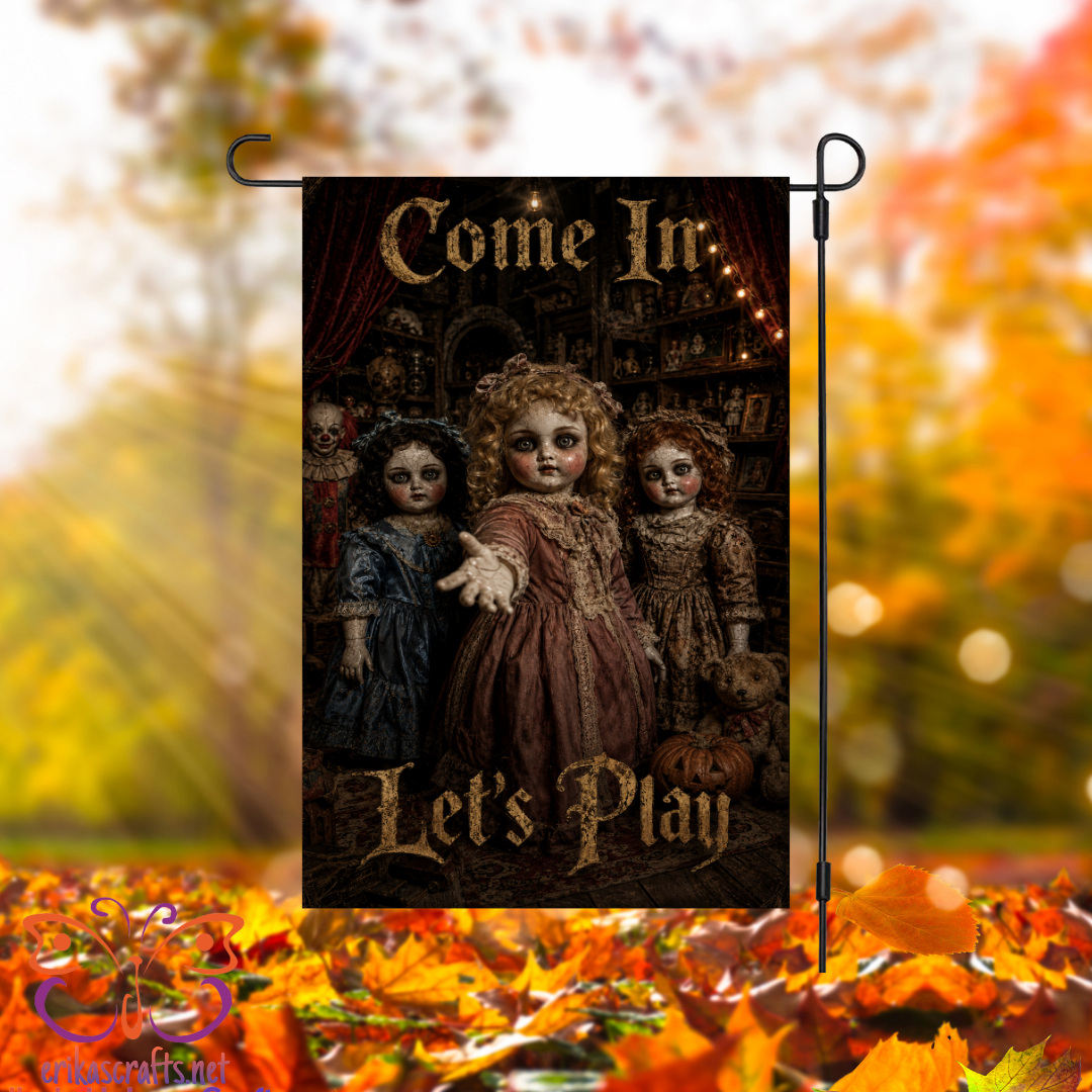 Come and Play Halloween Garden Flag