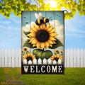 Country Sunflower Bee Garden Flag - Garden Flag