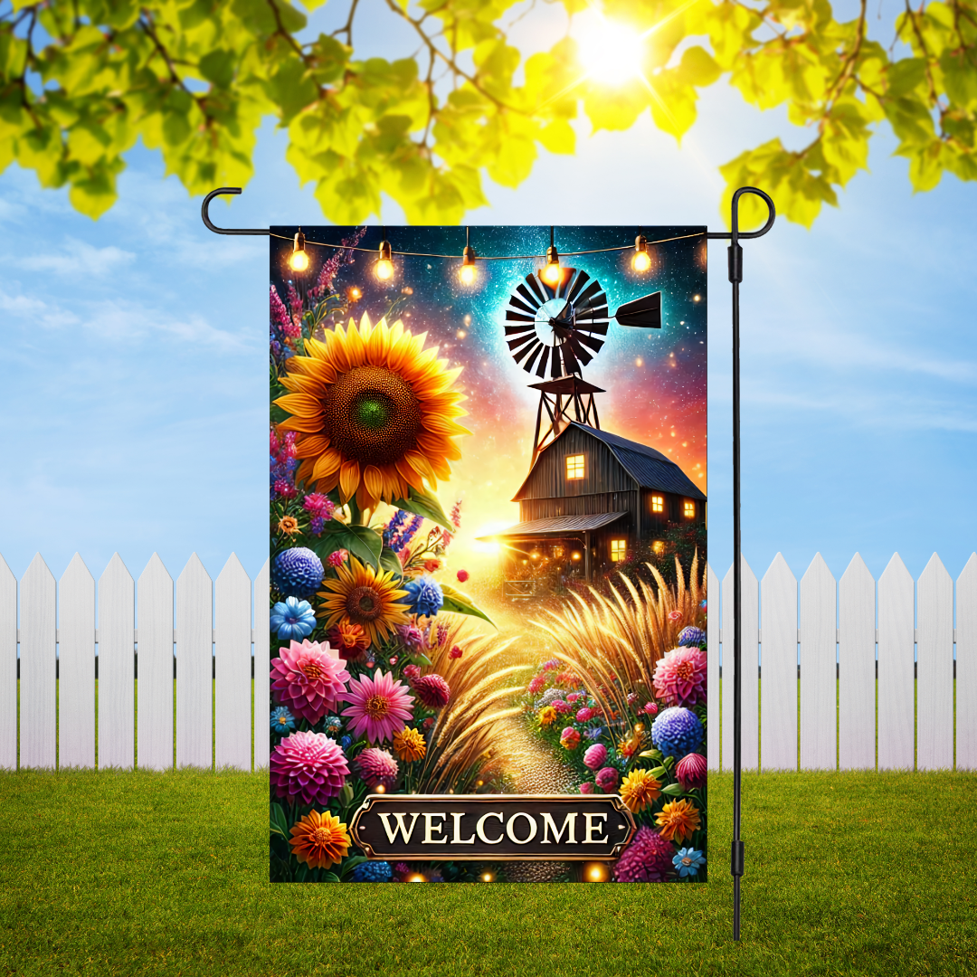 Country Welcome Garden Flag