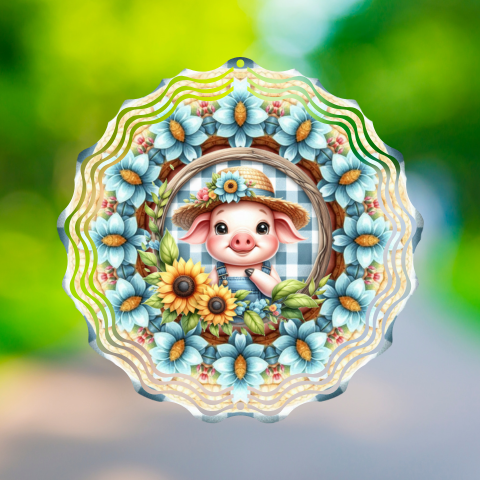 Cute Pig Wind Spinner