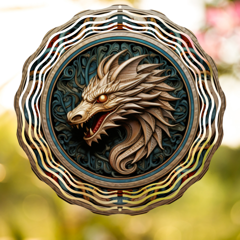 Dragon Shield Wind Spinner