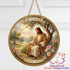 He Is Risen Jesus Easter Door Sign
