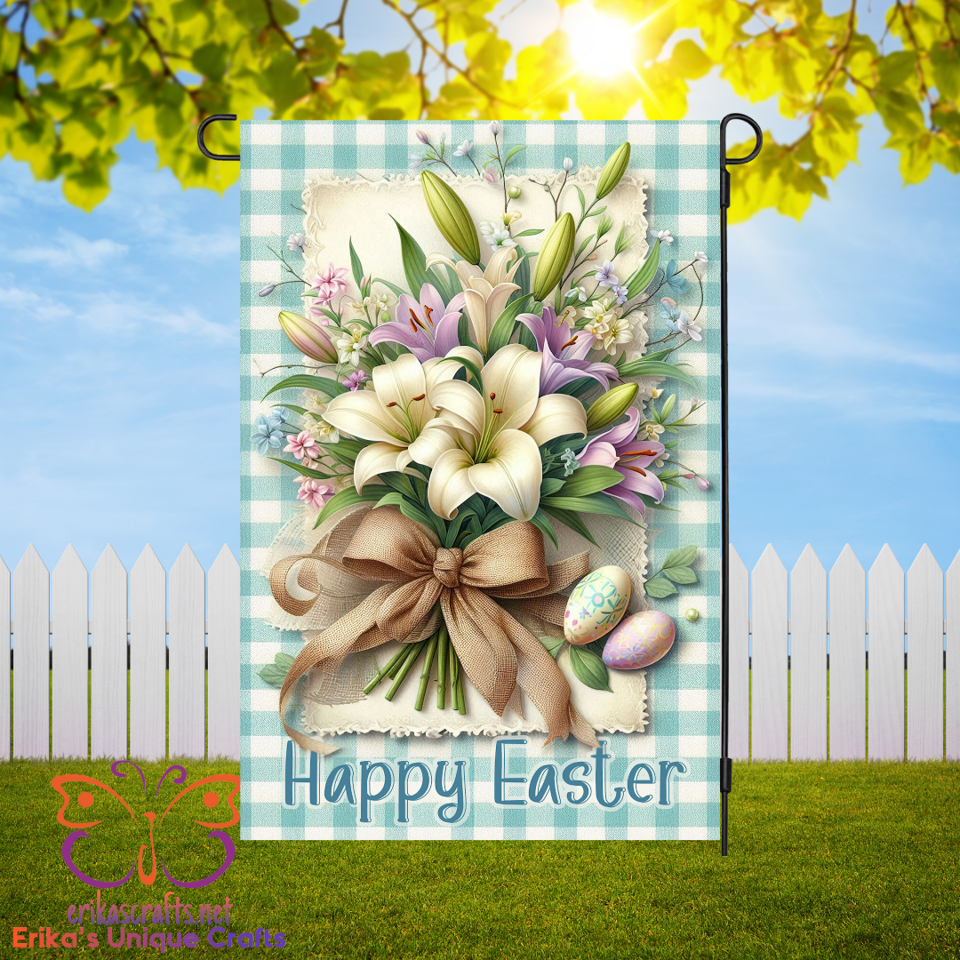 Easter Lillies Garden Flag