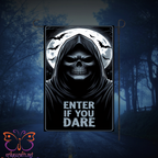 Enter If You Dare Halloween Garden Flag