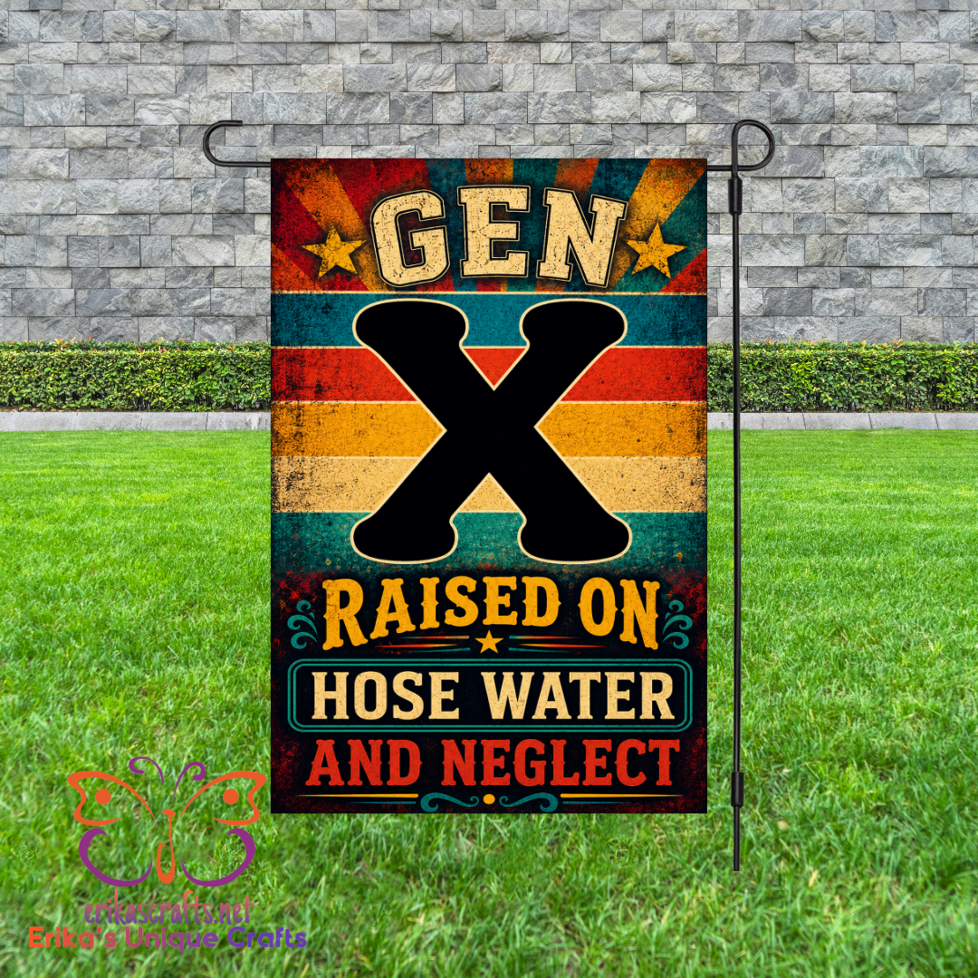 Gen X Garden Flag