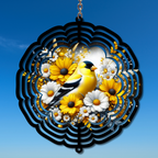 Gold Finch Wind Spinner