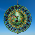 Green Hummingbird Wind Spinner