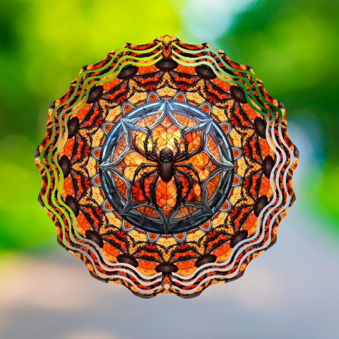 Halloween Spider Web Wind Spinner