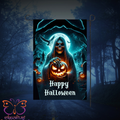 Happy Halloween Reaper Jack Garden Flag