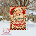 Have Yourself A Merry Little Christmas Santa Garden Flag