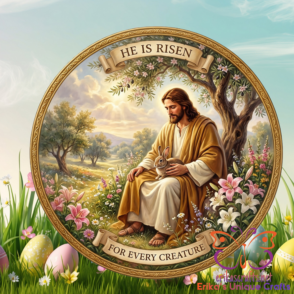 He Is Risen Jesus Easter Door Sign