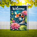Koi Pond Garden Flag