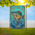 Living The Reel Life Garden Flag