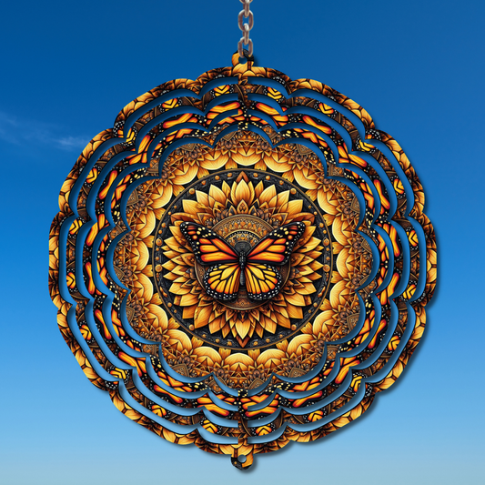 Monarch Butterfly Wind Spinner