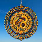 Oriole Bird and Sunflowers Wind Spinner - Wind Spinner